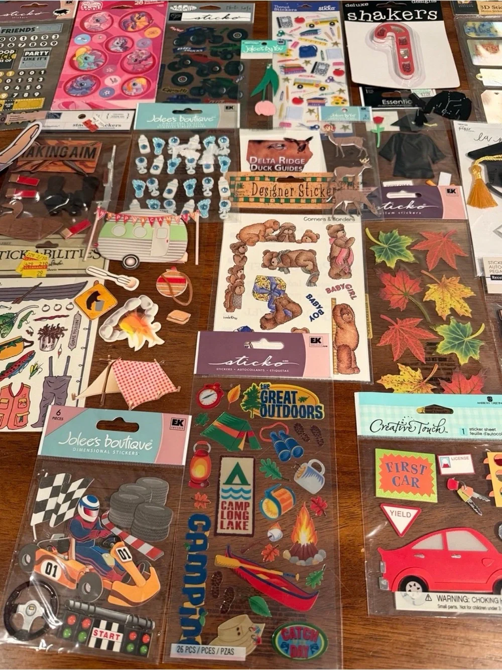 Jolees Boutique, Sticko, Disney and so many more! Sticker lot #9